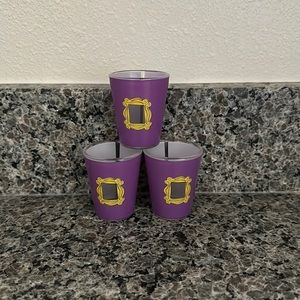 3 Friends shot glasses, never used